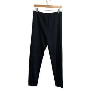 Pronto Gold Vintage Knit Black Metallic Luxe Knit Pants Size Large